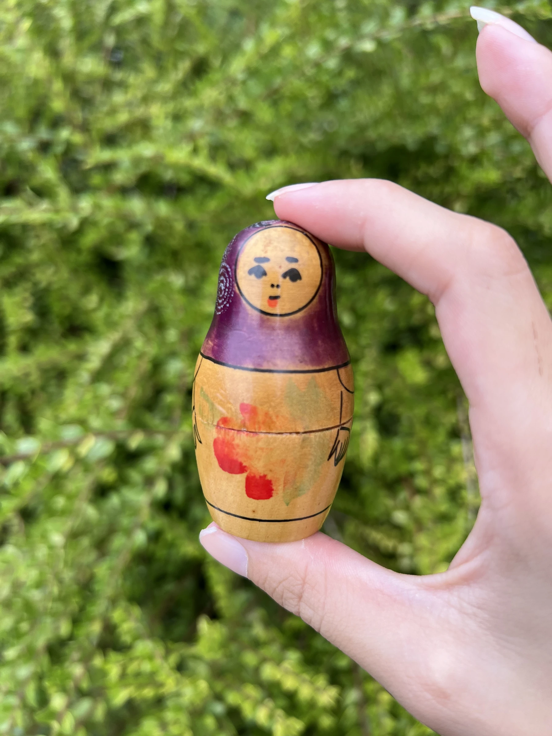 🪆 Mini muñeca rusa de madera vintage Beriozka – matrioshka – photo 8